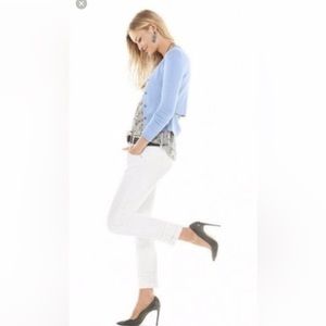 Cabi Slim Boyfriend White Jean
